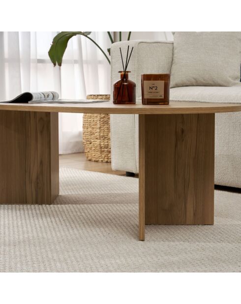Table basse Sable chêne - 119x40x60 cm