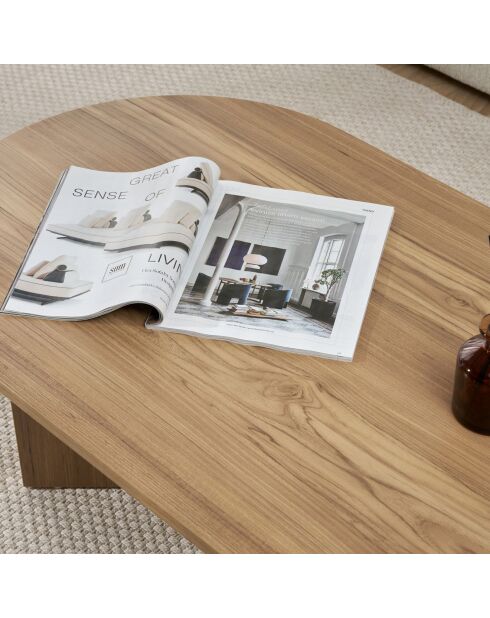 Table basse Sable chêne - 119x40x60 cm