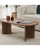 Table basse Sable noyer - 119x40x60 cm