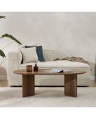 Table basse Sable noyer - 119x40x60 cm