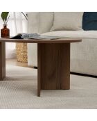Table basse Sable noyer - 119x40x60 cm