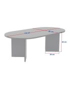 Table basse Sable noire - 119x40x60 cm