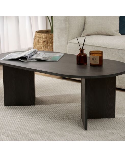 Table basse Sable noire - 119x40x60 cm