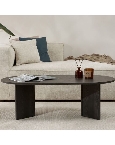 Table basse Sable noire - 119x40x60 cm