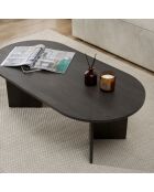Table basse Sable noire - 119x40x60 cm