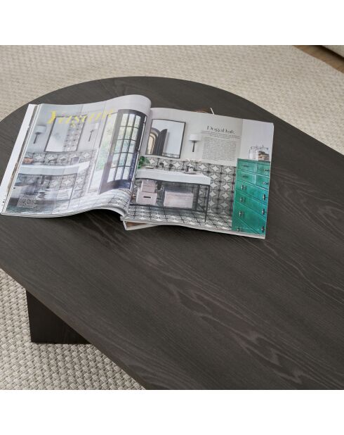Table basse Sable noire - 119x40x60 cm