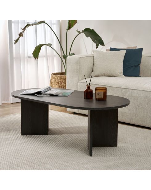 Salontafel met zwart zand - 119x40x60 cm