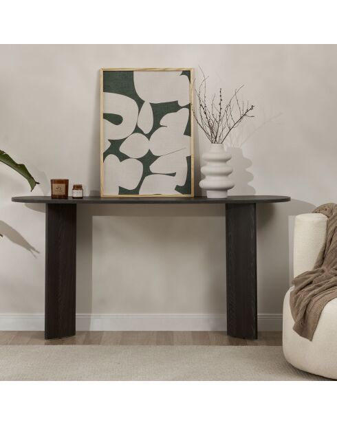 Consola negra Sira - 150x75x35 cm