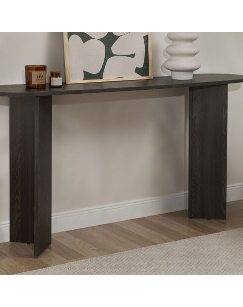 Consola negra Sira - 150x75x35 cm