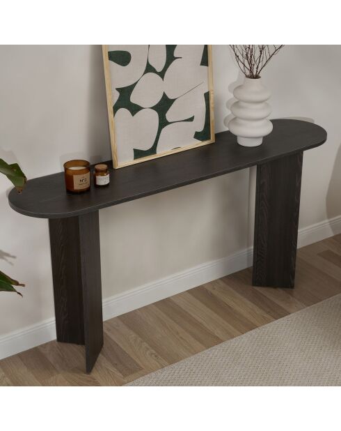 Consola negra Sira - 150x75x35 cm