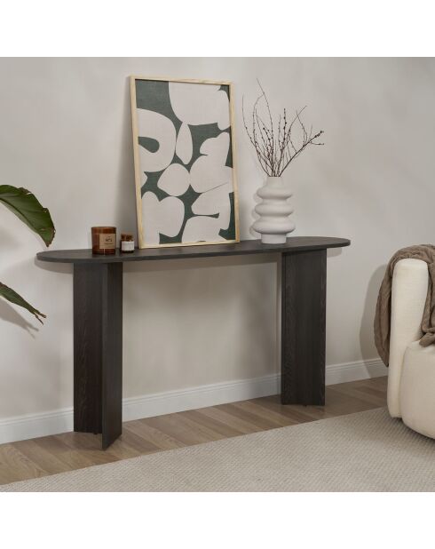 Consola negra Sira - 150x75x35 cm