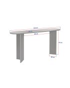 Console Sira noyer - 150x75x35 cm