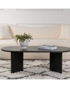 Table basse Sable bois noir - 119x40x60 cm