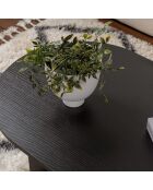Table basse Sable bois noir - 119x40x60 cm