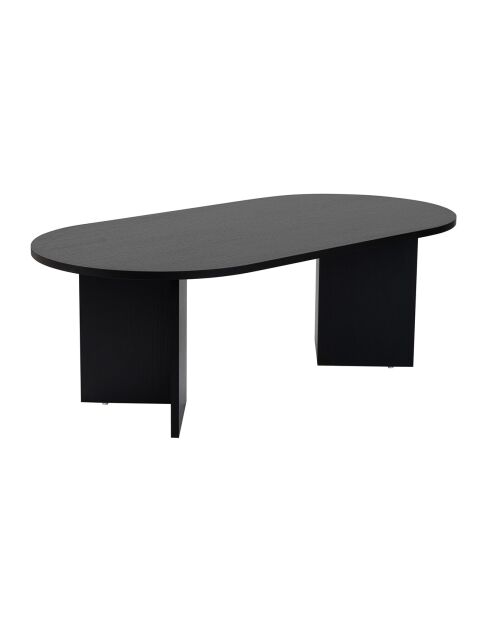 Table basse Sable bois noir - 119x40x60 cm