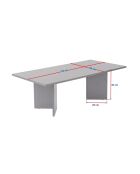 Table basse Sabin bois noir - 119x40x60 cm