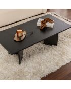 Table basse Sabin bois noir - 119x40x60 cm