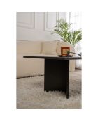 Table basse Sabin bois noir - 119x40x60 cm