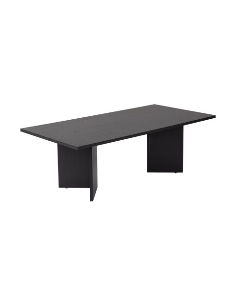 Table basse Sabin bois noir - 119x40x60 cm