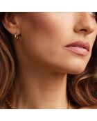 Boucles d'oreilles Tivoli en Acier dorées