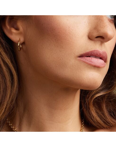 Boucles d'oreilles Tivoli en Acier dorées