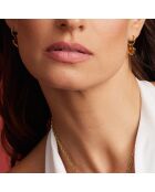 Boucles d'oreilles Viterbo en Acier dorées