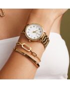 Bracelet Bomba en Acier & Cristal doré