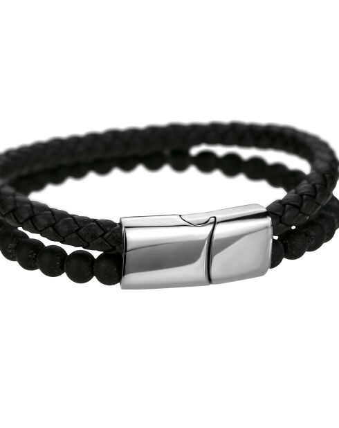 Set Montre & Bracelet Homme Perth en Acier noir