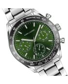 Set Montre & Bracelet Homme Lisbon en Acier argenté