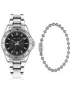 Set Montre & Bracelet Homme Instabul en Acier argenté