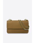 Tess Schultertasche aus cognacfarbenem Leder - 25x5x15 cm