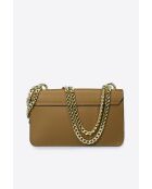 Tess Schultertasche aus cognacfarbenem Leder - 25x5x15 cm