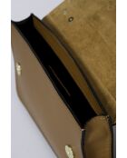 Tess Schultertasche aus cognacfarbenem Leder - 25x5x15 cm