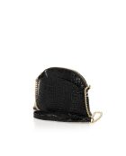 Bolso de hombro de piel Vian negro - 23x8x18 cm