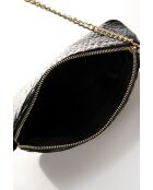 Bolso de hombro de piel Vian negro - 23x8x18 cm