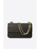 Tess Braune Schultertasche aus Leder - 25x5x15 cm