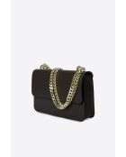 Tess Braune Schultertasche aus Leder - 25x5x15 cm
