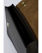 Tess Braune Schultertasche aus Leder - 25x5x15 cm