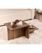 Table basse 2 niveaux l77 cm - harmony