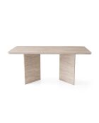 Table à manger avec plateau rectangulaire et 2 pieds l180 cm - loft