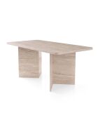 Table à manger avec plateau rectangulaire et 2 pieds l180 cm - loft