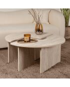 Lot de 2 tables basses l90 cm - moira