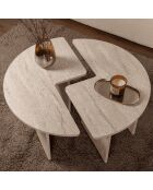 Lot de 2 tables basses l90 cm - moira