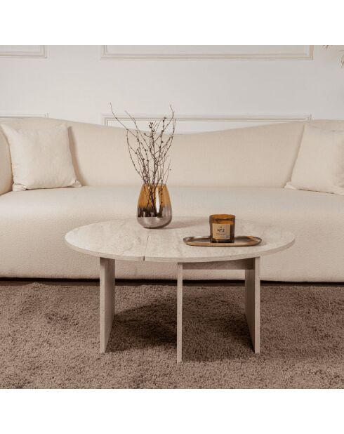 Lot de 2 tables basses l90 cm - moira