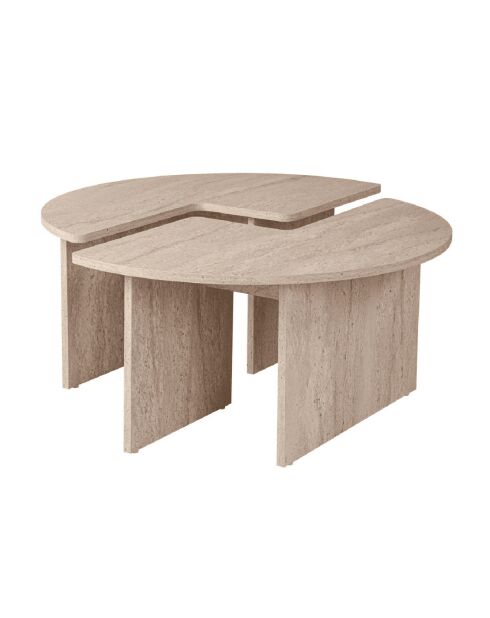 Lot de 2 tables basses l90 cm - moira
