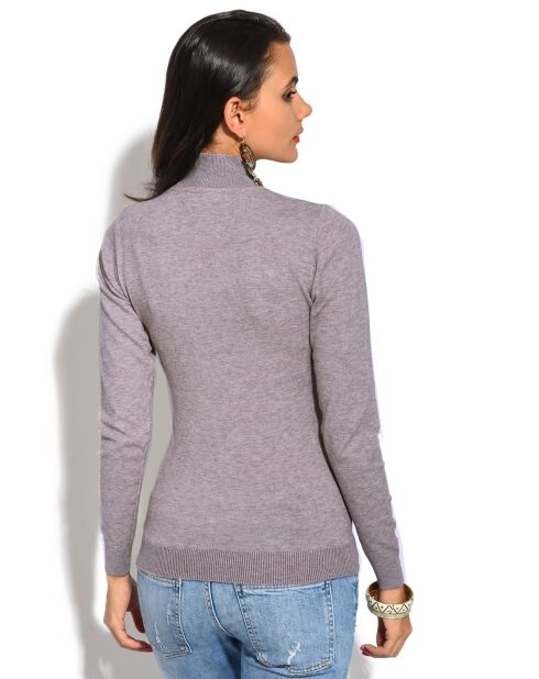 Pull en Cachemire mélangé Lucie flanelle