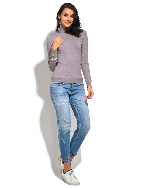 Pull en Cachemire mélangé Lucie flanelle