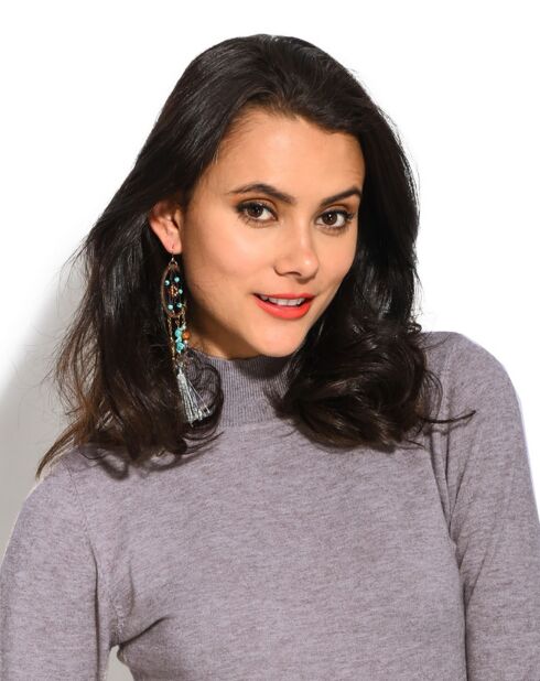 Pull en Cachemire mélangé Lucie flanelle