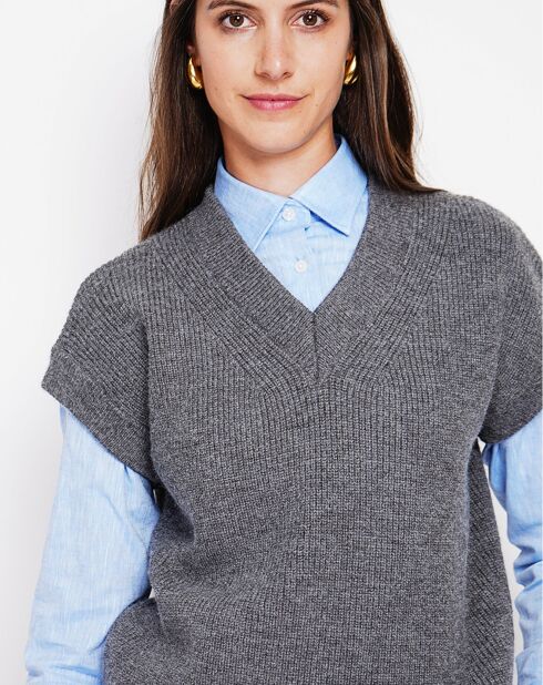 Pull sans manches Adele loup