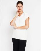 Pull sans manches Adele naturel